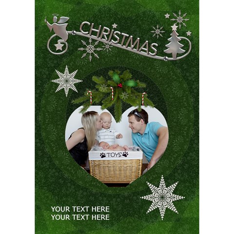 Christmas 7x5 3d Card By Lil Inside
