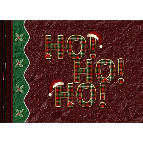 Happy Holidays 7x5 3d Card By Lil Front