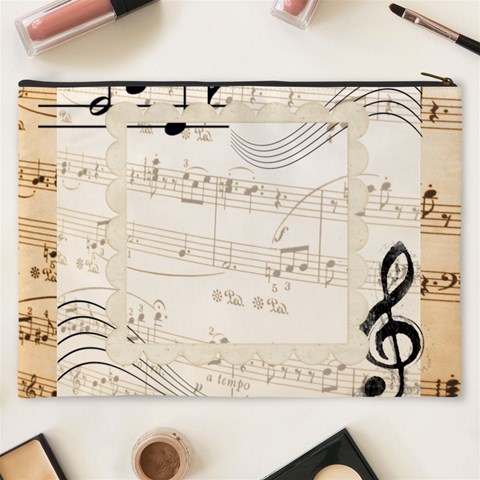 Music Case  Xxxl  Gift Cosmetics Bag By Catvinnat Back