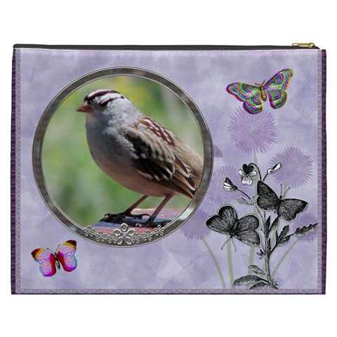 Butterfly Xxxl Cosmetic Bag By Lil Back
