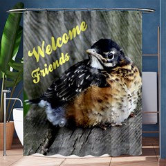 welcome friends - Shower Curtain 60  x 72  (Medium)