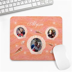 Large Mousepad - Orange & Pink Shells