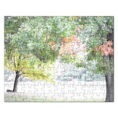 Jigsaw Puzzle - Fall Trees - Jigsaw Puzzle (Rectangular)