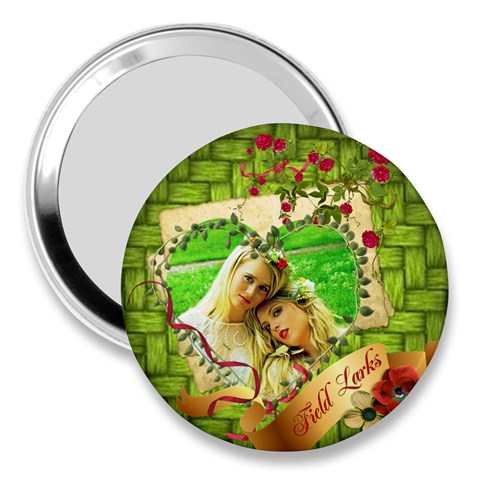 3  Handbag Mirror The Field Larks By Pat Kirby Front