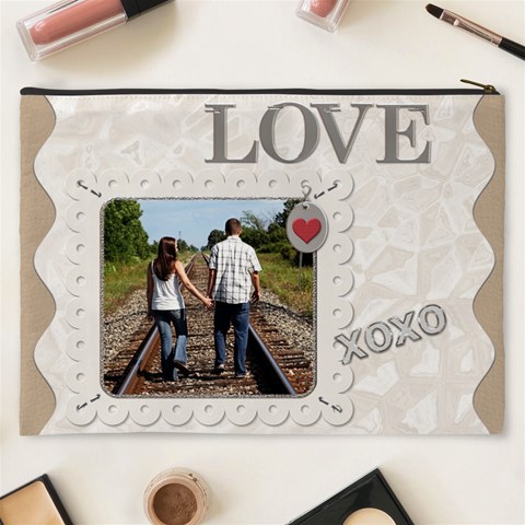 Love Xxxl Cosmetic Bag By Lil Back
