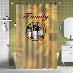 Yellow Flower Shower Curtain