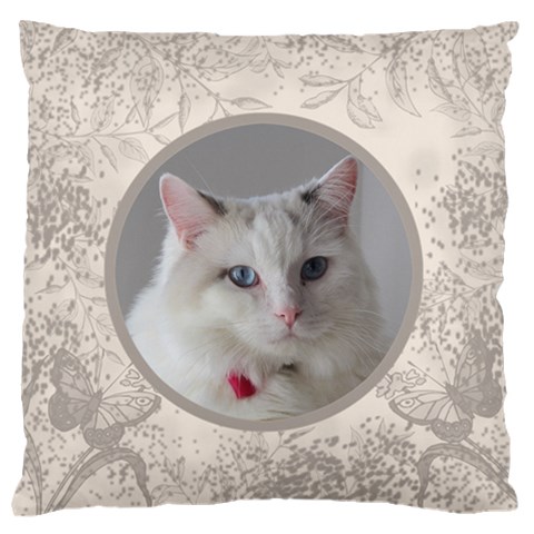Coffee And Cream Large Cushion Case By Deborah Front