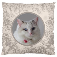 Coffee and Cream Large Cushion Case - Large Cushion Case (One Side)