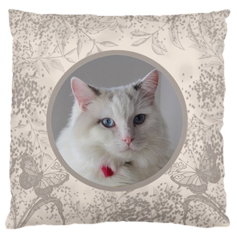 Coffee And Cream Large Cushion Case (2 Sided) By Deborah Front