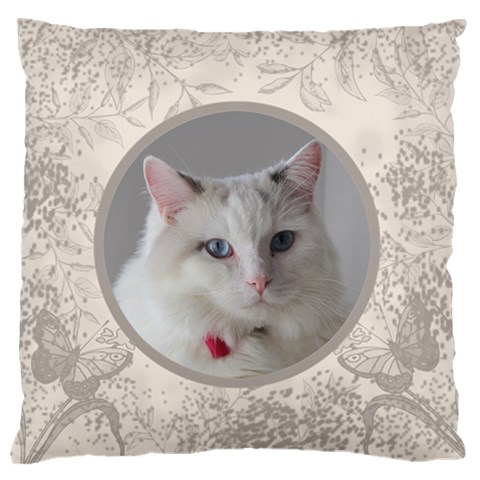 Coffee And Cream Large Cushion Case (2 Sided) By Deborah Back