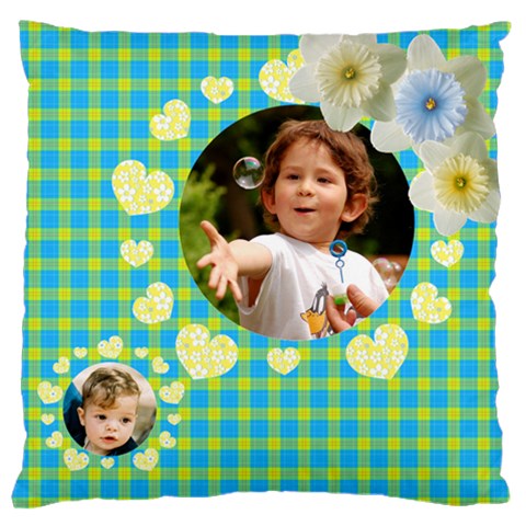 My Children Large Cushion Case By Deborah Front
