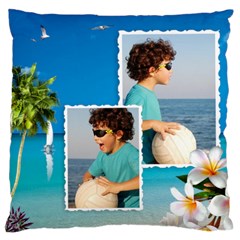 Beach House Large Cushion Case - Large Cushion Case (One Side)