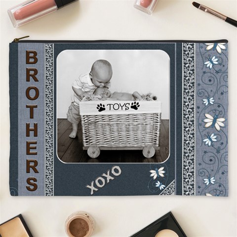 Brothers Xxxl Cosmetic Bag By Lil Front