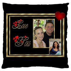 Love you Large Cushion Case - Large Cushion Case (One Side)