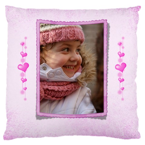 All Heart Large Cushion Case By Deborah Front