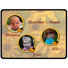 grandma s angels - Fleece Blanket (Large)