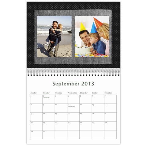 Black Elegance Custom Photo Calendar By Angela Sep 2013
