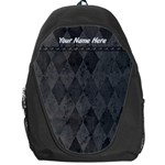 Black/Gray Personalized Name Backpack Rucksack - Backpack Bag