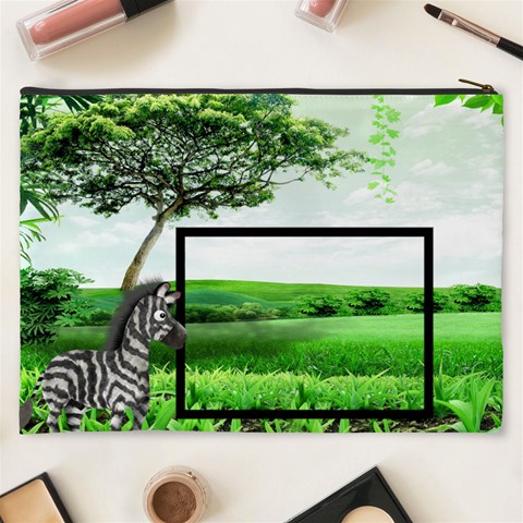 Going To The Zoo  Xxxl Cosmetic Bag By Catvinnat Back