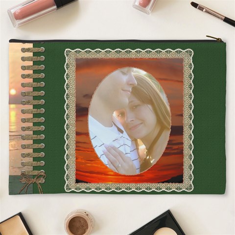 Sunset Xxxl Cosmetic Bag By Lil Back