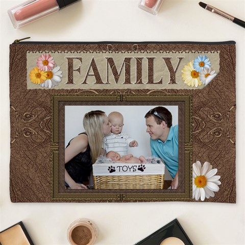 Family Xxxl Cosmetic Bag By Lil Front
