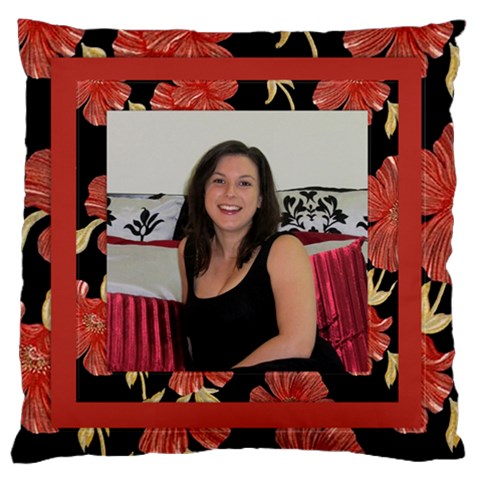 Our Love 2 Large Cushion Case (2 Sided) By Deborah Front
