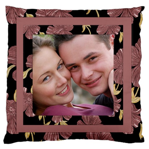 Our Love Large Cushion Case (2 Sided) By Deborah Front