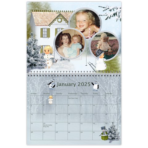 Seasonal Calendar 11 X 8 5 (12 Months) By Spg Jan 2025