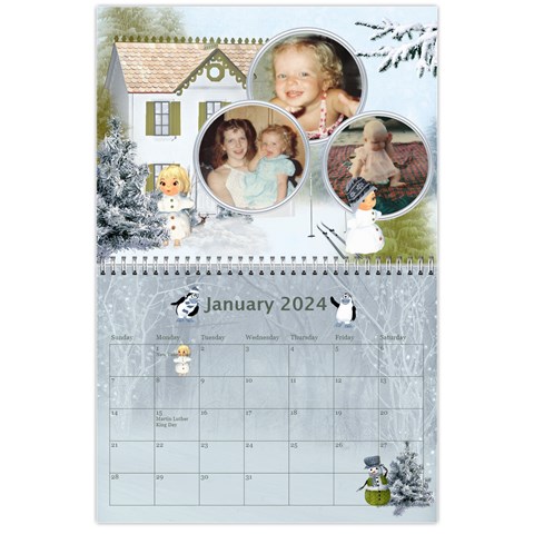 Seasonal Calendar 11 X 8 5 (12 Months) By Spg Jan 2024