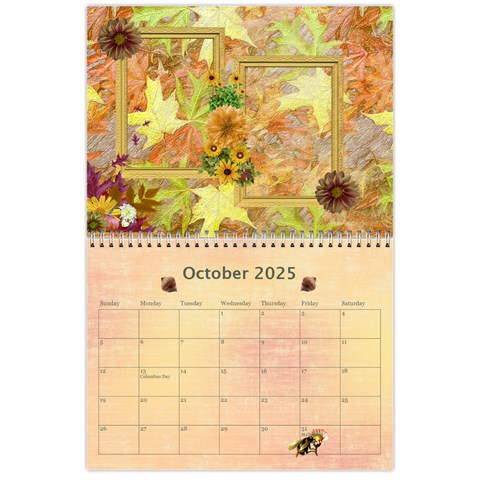 Seasonal Calendar 11 X 8 5 (12 Months) By Spg Oct 2025