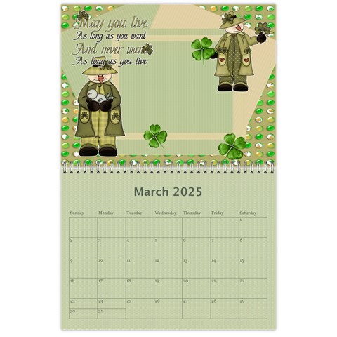 Seasonal Calendar 11 X 8 5 (12 Months) By Spg Mar 2025