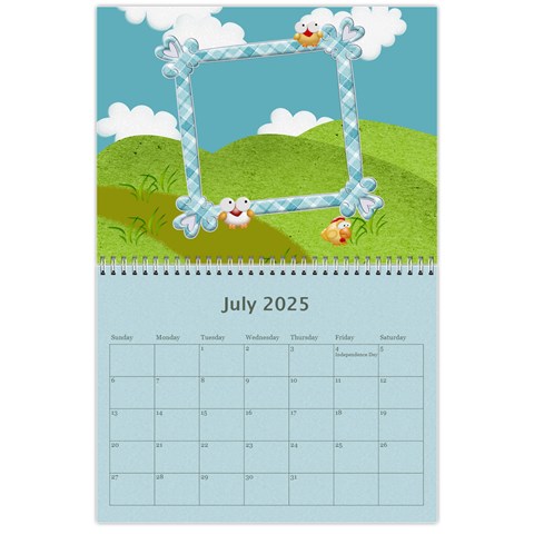 Seasonal Calendar 11 X 8 5 (12 Months) By Spg Jul 2025