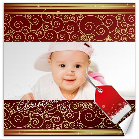 Xmas By Wood Johnson 11.4 x11.56  Canvas - 5