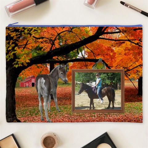 Fall Farm Cosmetic Bag (xxxl) 2 Sides By Kim Blair Front