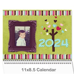 calandar 2024 - Wall Calendar 11  x 8.5  (12-Months)