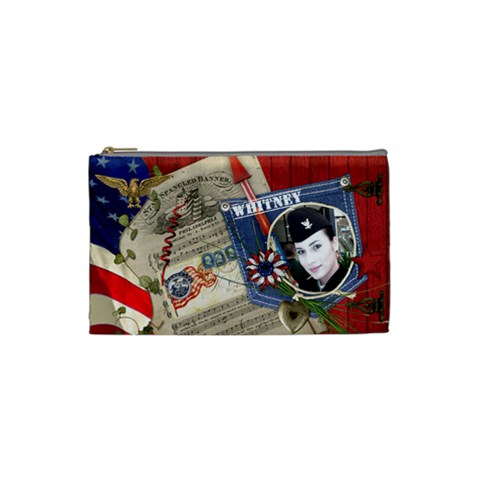 Cosmetic Bag Whitney Navy By Pat Kirby Front