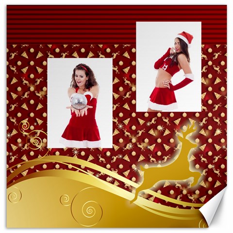 Merry Christmas By Clince 11.4 x11.56  Canvas - 4