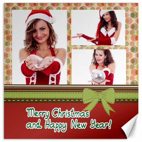 Merry Christmas By Clince 11.4 x11.56  Canvas - 7