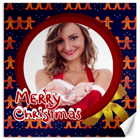 Merry Christmas By Clince 15.2 x15.41  Canvas - 3