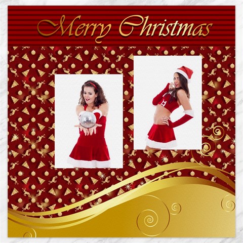 Merry Christmas By Clince 19 x19.27  Canvas - 5