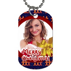 merry christmas - Dog Tag (One Side)