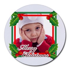 xmas - Collage Round Mousepad