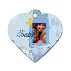 baby - Dog Tag Heart (One Side) baby - Dog Tag Heart (One Side)