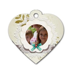 baby - Dog Tag Heart (One Side)