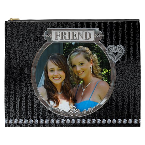 Friend Xxxl Cosmetic Bag By Lil Front