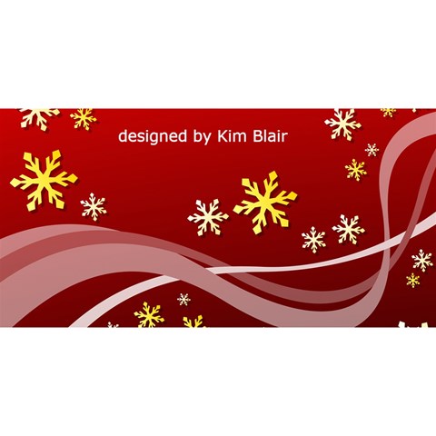 Heart Frames Believe In Christmas Card (8 X 4) By Kim Blair Back