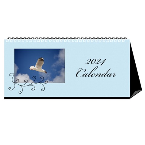 Swirls Desktop Calendar 2024 By Mim Cover
