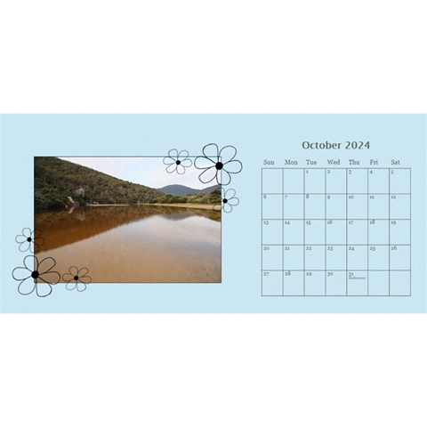 Swirls Desktop Calendar 2024 By Mim Oct 2024