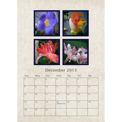 Damask Dream Desktop Calendar 2013 By Mim Dec 2013