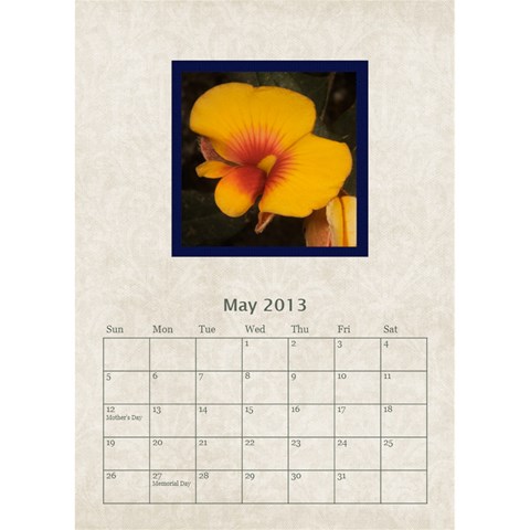 Damask Dream Desktop Calendar 2013 By Mim May 2013